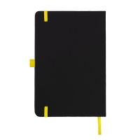 DeNiro Edge A5 Lined Soft Touch PU Notebook in Yellow