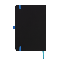DeNiro Edge A5 Lined Soft Touch PU Notebook in Cyan