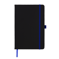 DeNiro Edge A5 Lined Soft Touch PU Notebook in Navy