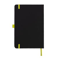 DeNiro Edge A5 Lined Soft Touch PU Notebook in Lime