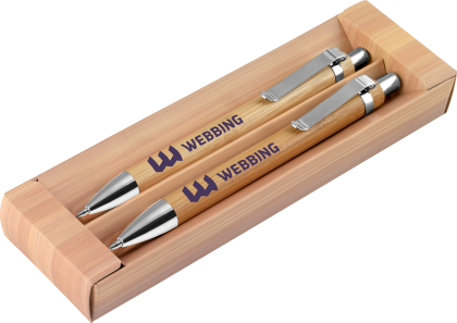 Rodeo Bamboo Pen & Mechanical Pencil in PB72 Gift Box