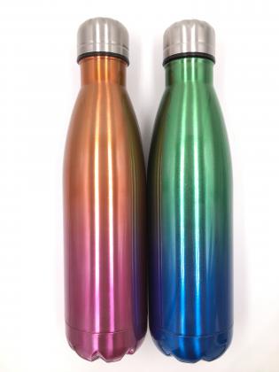 Capella Ombre Design: Blend of two Pantone Colours (500ml Double Walled Metal Bottle)