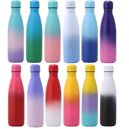 Capella Ombre Design: Blend of two Pantone Colours (500ml Double Walled Metal Bottle)