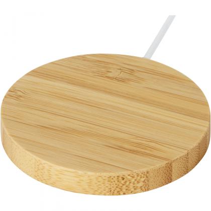 Atra 10W bamboo magnetic wireless charging pad