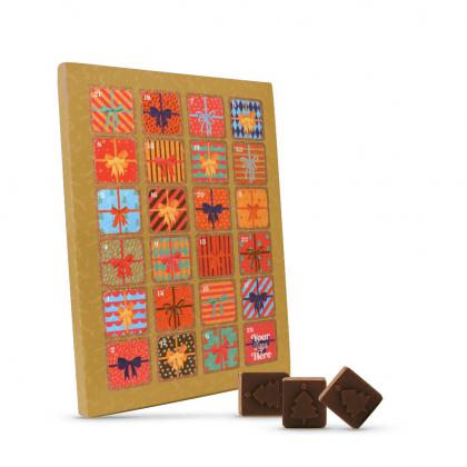 Winter Collection - A4 Advent Calendar - Milk Chocolate - 41% Cocoa