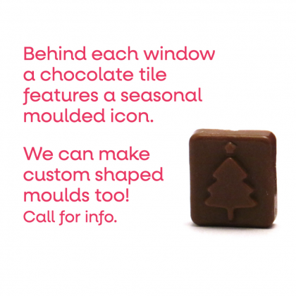 Winter Collection - A4 Advent Calendar - Milk Chocolate - Bespoke 41% Cocoa