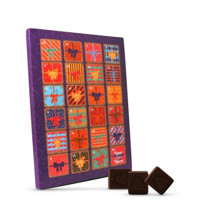 Winter Collection - A4 Advent Calendar - Vegan Dark Chocolate - Bespoke 71% Cocoa