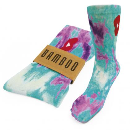 Dye Sublimation Printed Knitted Bamboo Socks