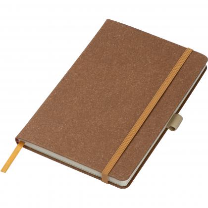 A5 notebook with recycled leather cover