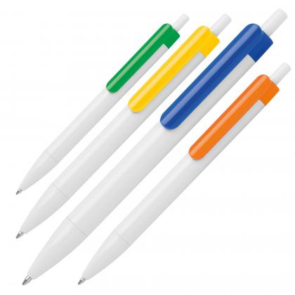 Ballpen with colored clip