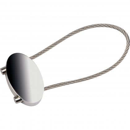Oval key chain with wire loop