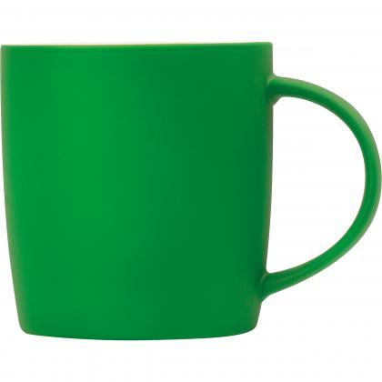 Rubberized ceramic mug