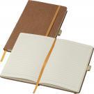A5 notebook with recycled leather cover