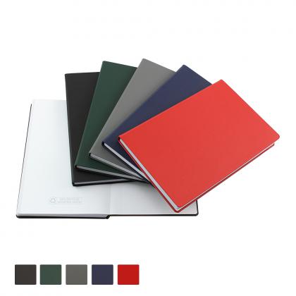 A5 Casebound Notebook With an all over image or design of your choice to the outer cover finished in a soft touch finish.
