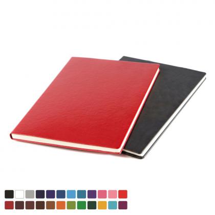 A4 Casebound Notebook choose from 20 colours in vegan Belluno.