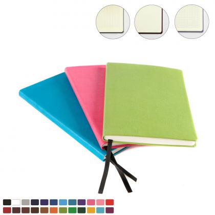 Recycled Como A5 Casebound Notebook choose from 8 colours in vegan Recycled Como.