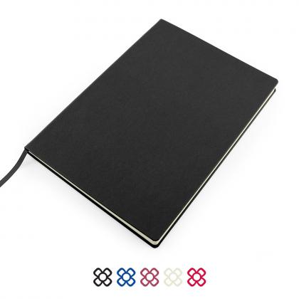 A4 Casebound Notebook choose from 5 colours in vegan Recycled Como.