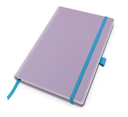 RECYCOPLUS Recycled A5 Casebound Notebook with Elastic Strap & Pen Loop in 9 Colours
