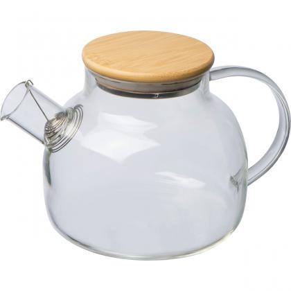 Glass jug with bamboo lid Frankfurt