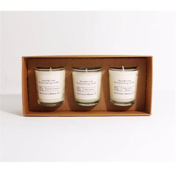 Mini Natural Plant Wax Candle Gift Set