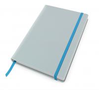 RECYCOPLUS Recycled A5 Casebound Notebook with Elastic Strap in 9 Colours
