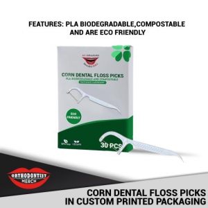 1. Floss Picks Biodegradable in Custom Printed Packaging