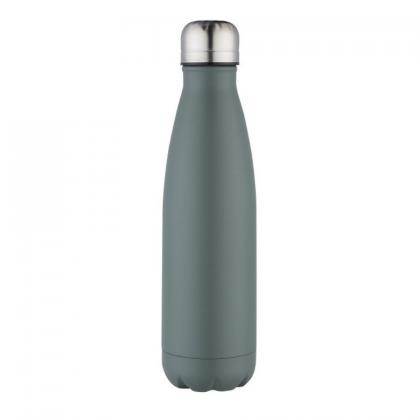 Oasis khaki powder coated stainless steel, thermal insulated bottle - 500ml