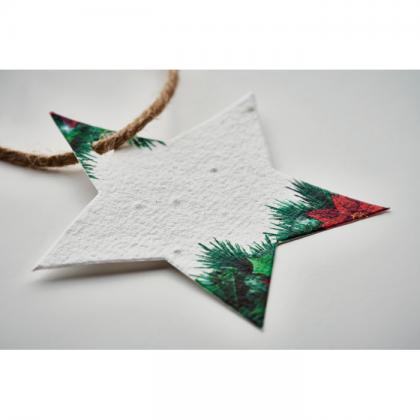 Seed paper Xmas ornament