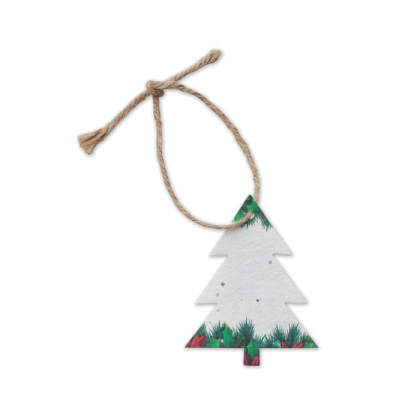 Seed paper Xmas ornament