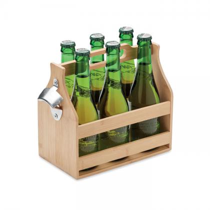 6 beer crate in bamboo