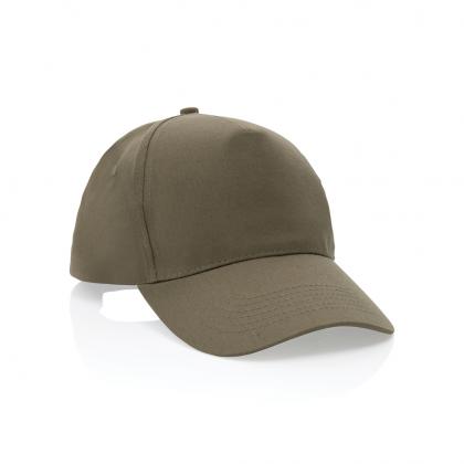 Impact 5 panel 190gr Recycled cotton cap with AWARE™ tracer