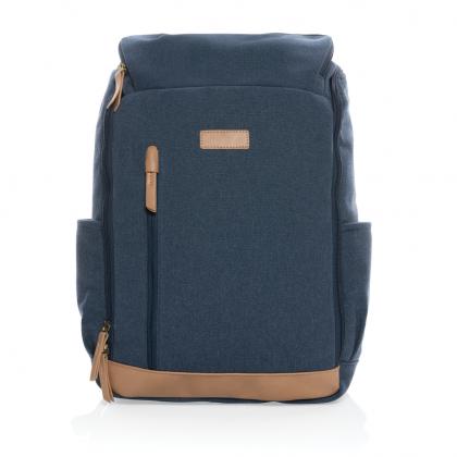 Impact AWARE™ 16 oz. recycled canvas 15" laptop backpack