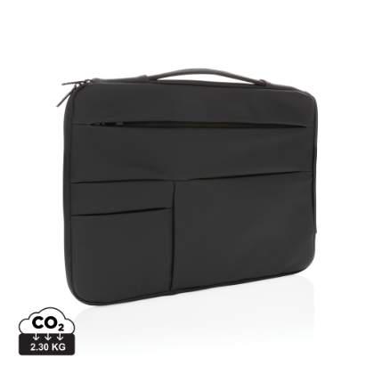 Smooth PU 15.6" laptop sleeve with handle