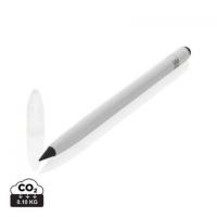 Aluminum inkless pen with eraser