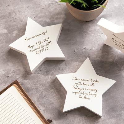 Corporate Gift Wood Star