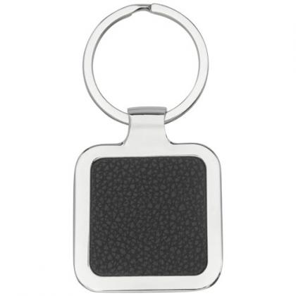 Piero laserable PU leather squared keychain