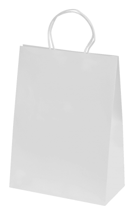 Bags - Ashdown Medium Paper Gift Bag - White - 200GSM