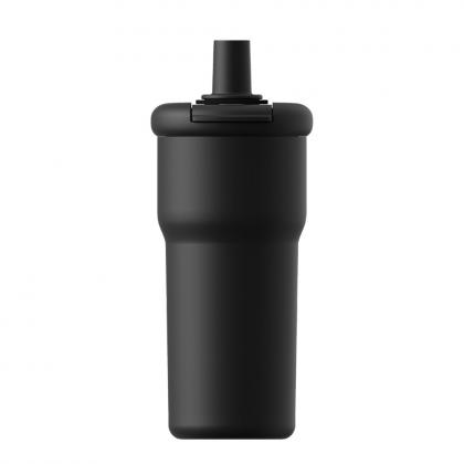Roca recycled stainless steel insulated cup with integrated straw - 600ml