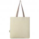 Rainbow 180 g/m² recycled cotton tote bag 5L