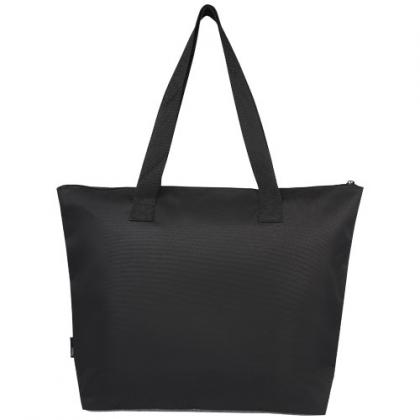 Reclaim GRS recycled two-tone zippered tote bag 15L