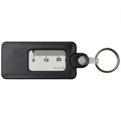 Kym recycled tyre tread check keychain