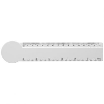 Tait 15 cm circle-shaped recycled plastic ruler