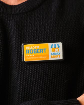 Always Recycled Select Name Badge - Rectangle - Safety Pin