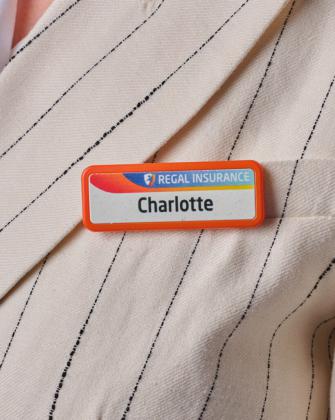 Always Recycled Select Name Badge - Slim Rectangle - Safety Pin
