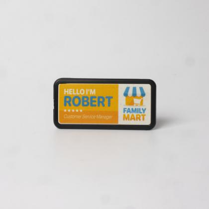 Always Recycled Select Name Badge - Rectangle - Combo Clip