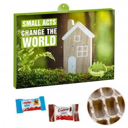 Premium Gift Advent Calendar "Eco" BUSINESS with Kinder Minis