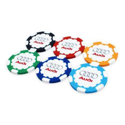 40 Mm Abs Golf Pokerchip Digital Print To Both Sides