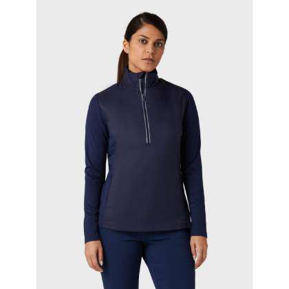 Callaway Golf Women's Insulated Mixed Media Quarter-Zip Pullover Embroidered