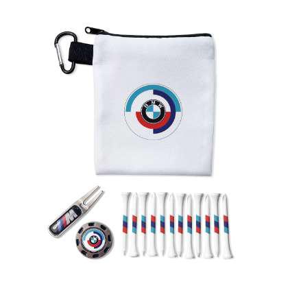 Metal Pokerchip Polyester Zipped Golf Bag Set