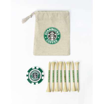 Pokerchip Mini Organic Cotton Drawstring Golf Bag Set